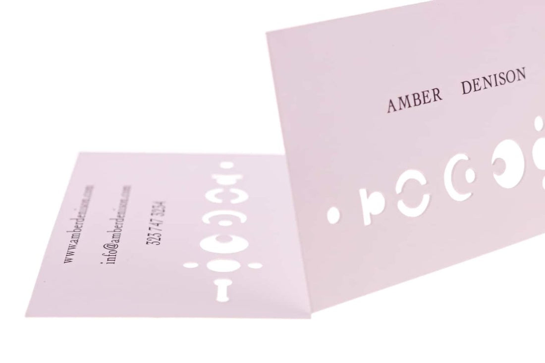 amber denison Business Card Design Example - Print Peppermint