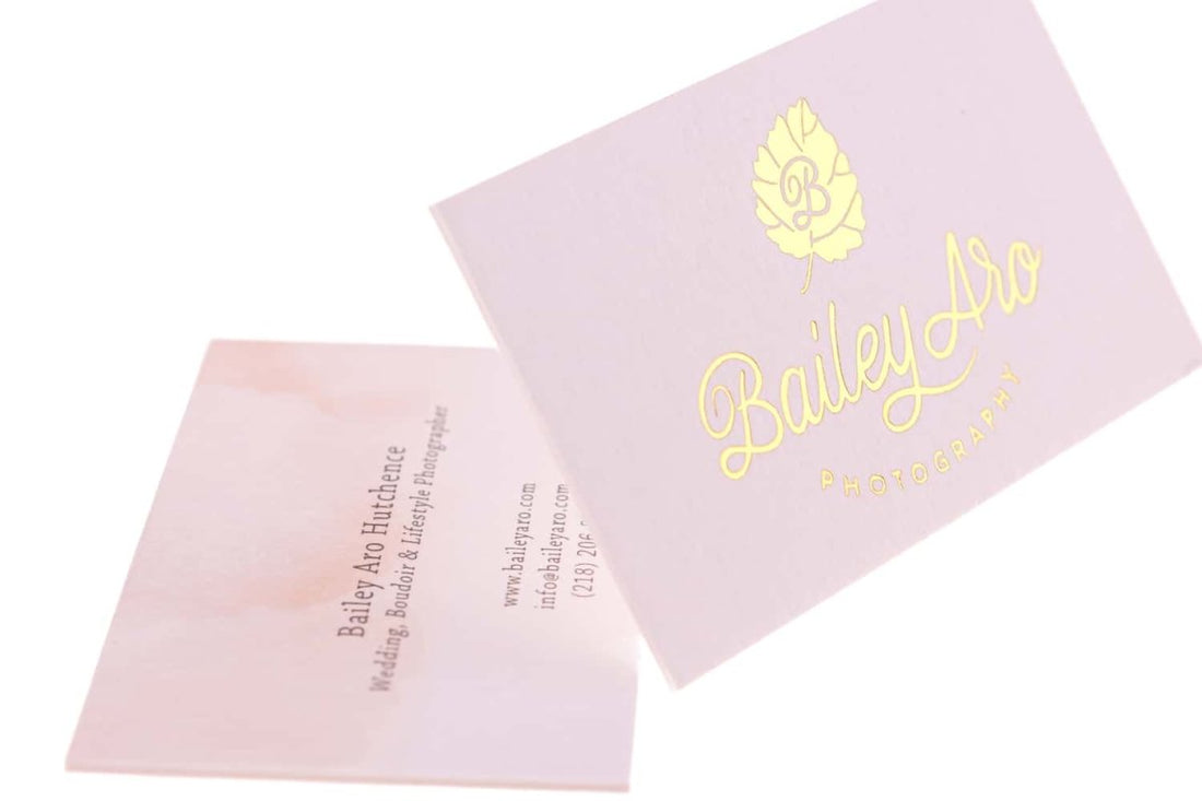 bailey aro photograph Business Card Design Example - Print Peppermint