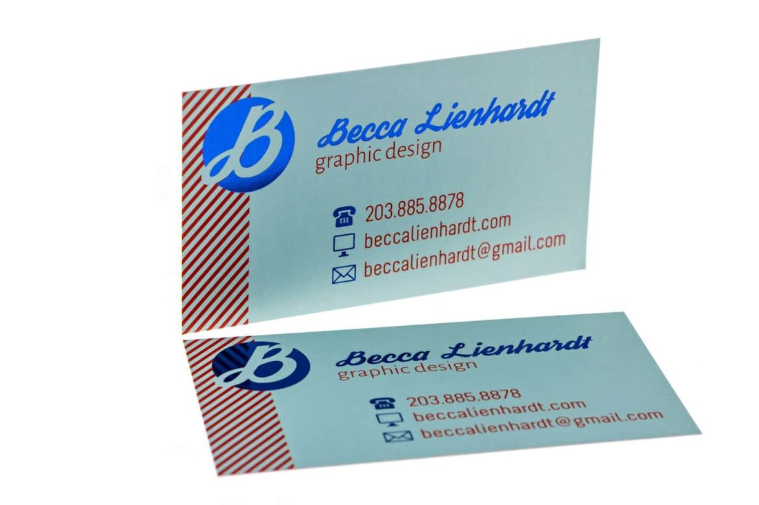 becca liendhardt designer Business Card Design Example - Print Peppermint