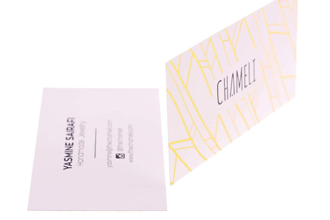 cameli jewelry Business Card Design Example - Print Peppermint