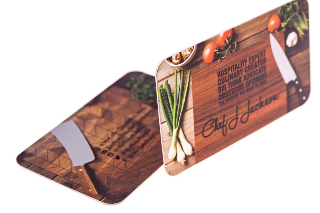 chef j jackson Business Card Design Example - Print Peppermint