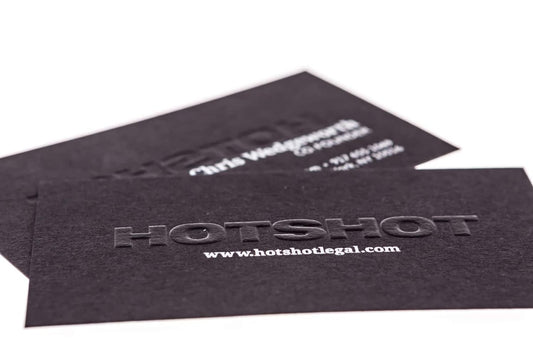 hot shot legal lawyers Business Card Design Example - Print Peppermint