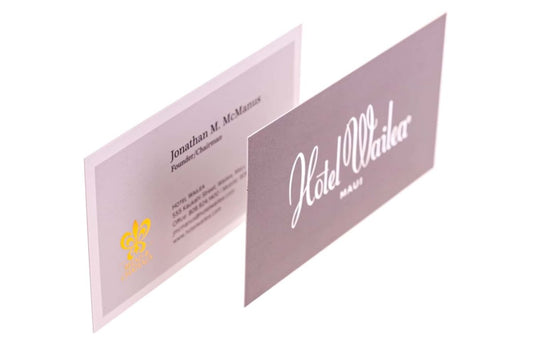 hotel wailea maui Business Card Design Example - Print Peppermint