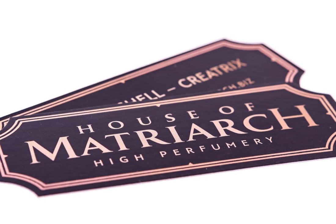 house of matriarch perfume Business Card Design Example - Print Peppermint