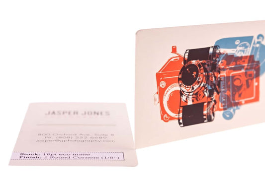 jasper photography Business Card Design Example - Print Peppermint