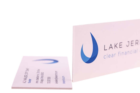lake jericho financial Business Card Design Example - Print Peppermint