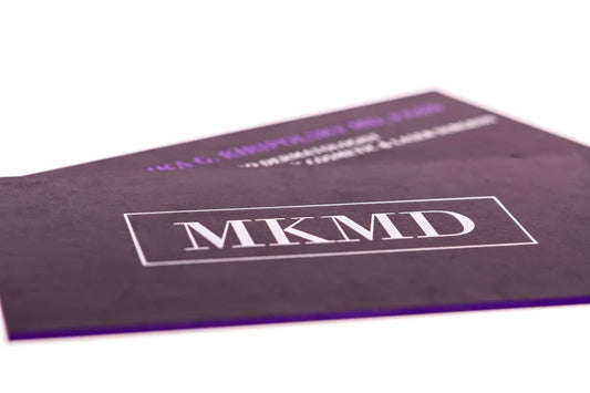 mx md dermatology Business Card Design Example - Print Peppermint