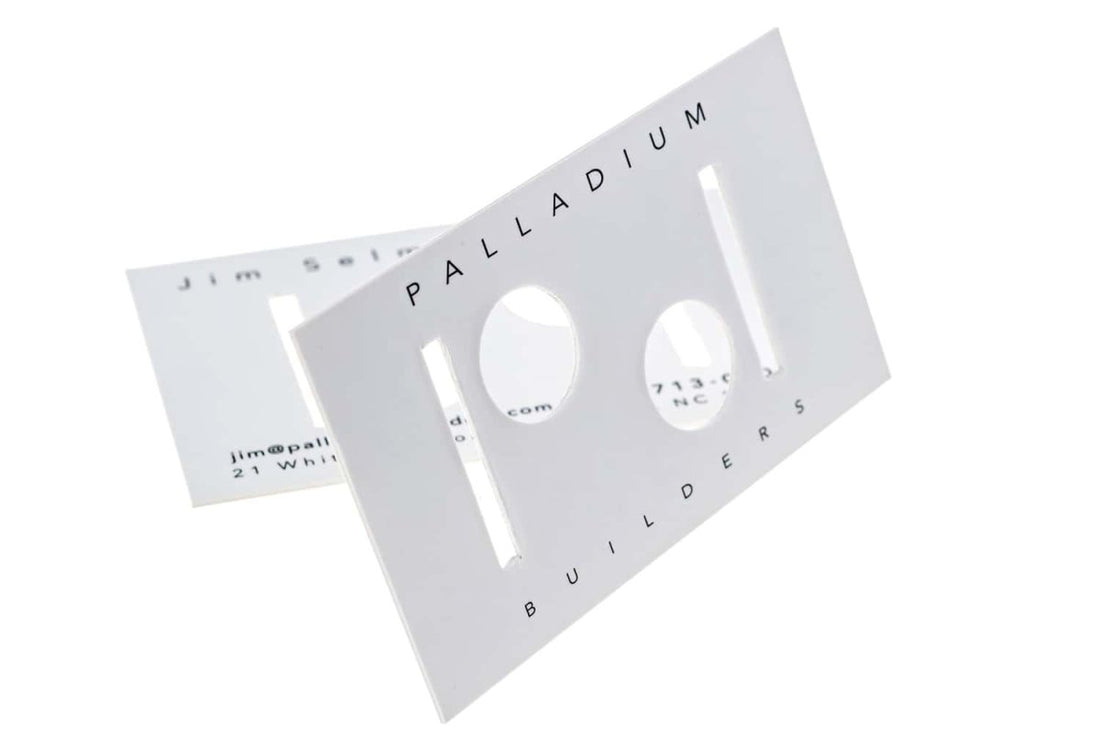 Palladium Builders Business Card Design Example - Print Peppermint