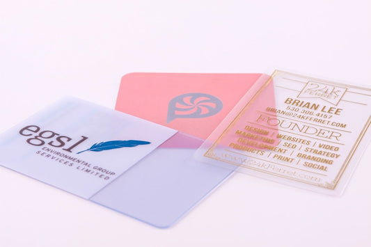 Plastic Business Card Thickness Comparison - Print Peppermint