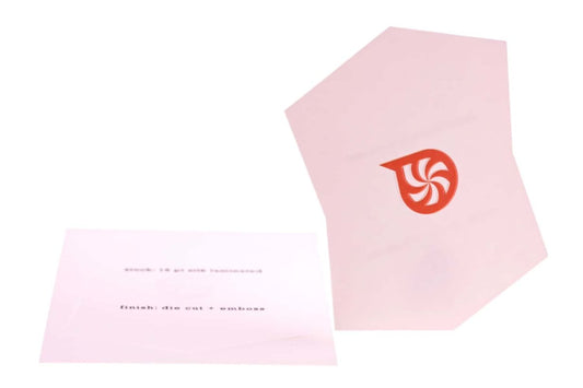 Print Peppermint Die Cut Shapes Business Card Design Example - Print Peppermint