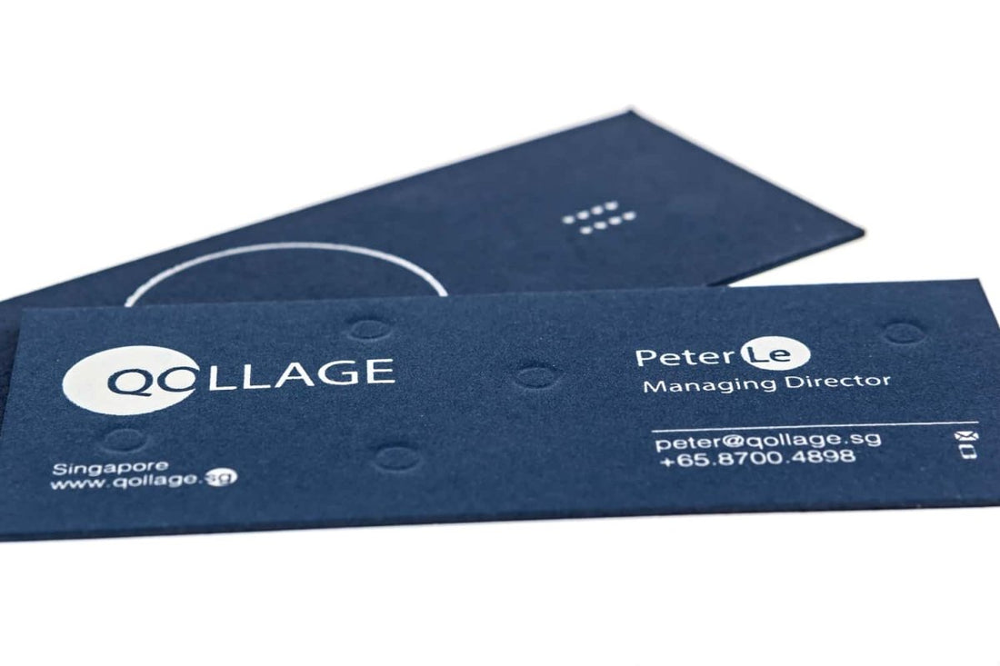 Qollage Singapore Business Card Design Example - Print Peppermint