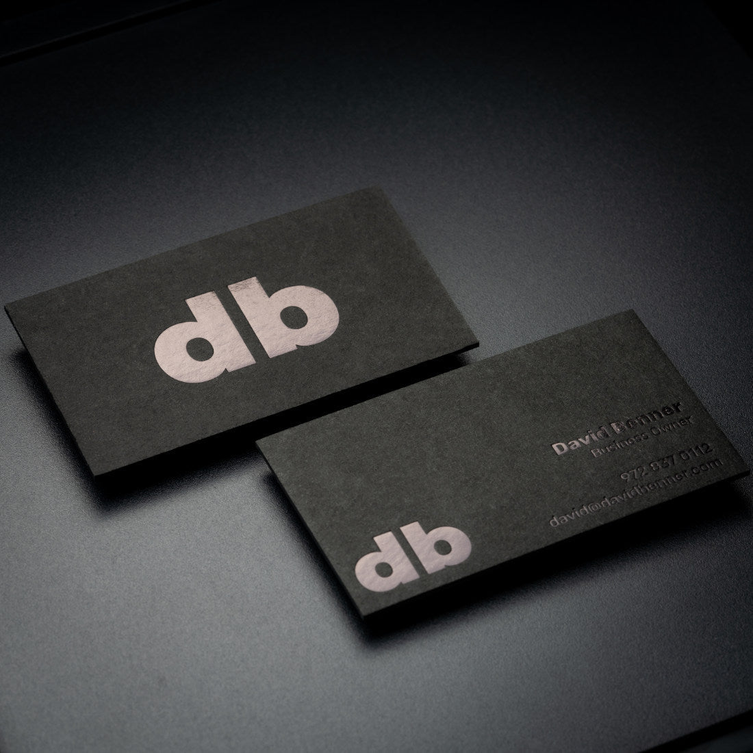 FREE ONLINE distinct black on black blind EMBOSSED business card