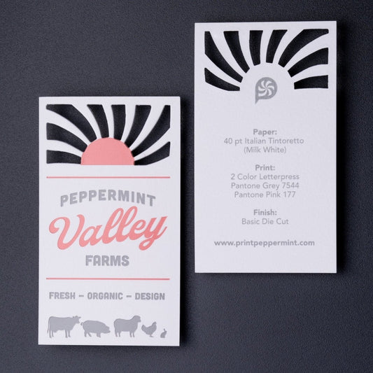 print - Business Card Design Service - Print Peppermint - custom