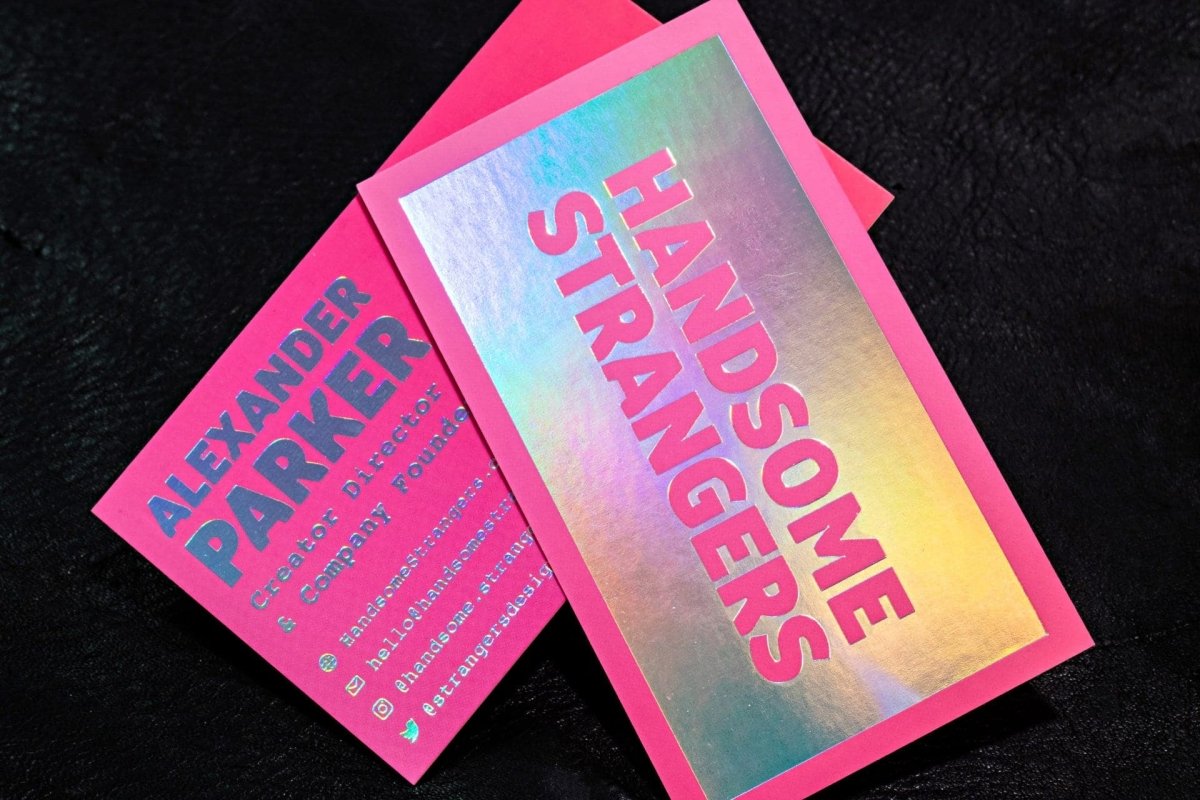 print - Foil Business Cards - Print Peppermint - custom