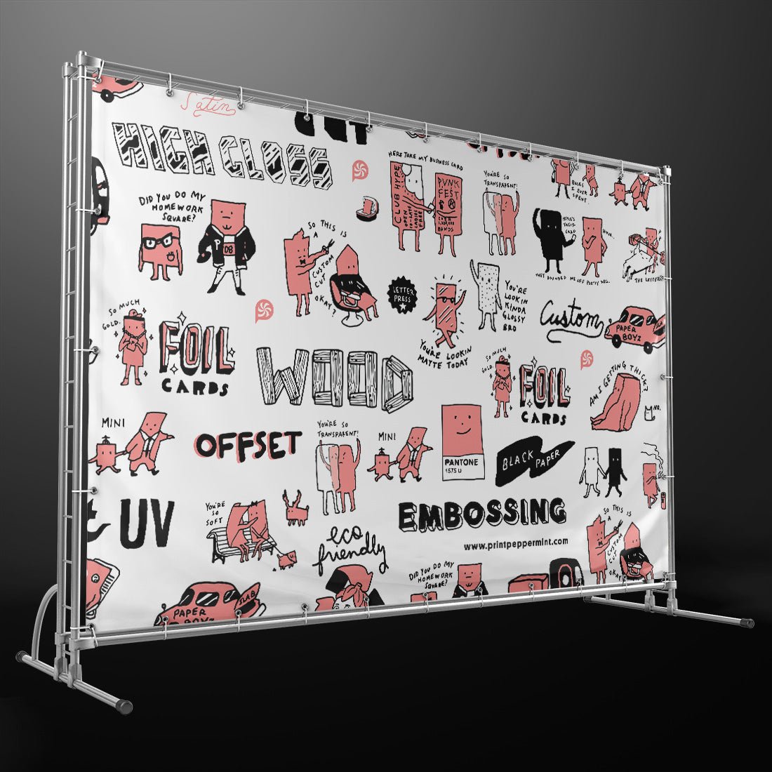 print - Step & Repeat Banners - Print Peppermint - custom