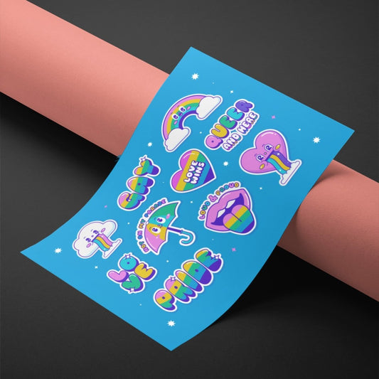 print - Sticker Sheets - Print Peppermint - custom