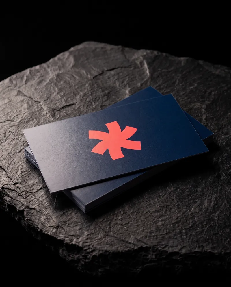 Custom Flat Note Cards A2 with Envelopes, 16pt Soft Silk Laminated — Thank You