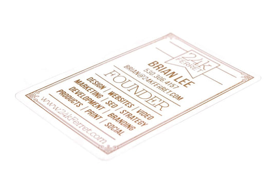 24k ferr Business Card Design Example - Print Peppermint