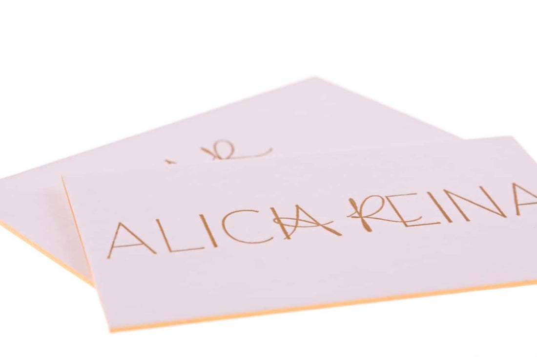 alicia reina Business Card Design Example - Print Peppermint