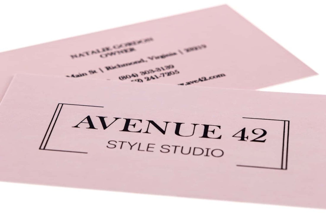 avenue 42 style studio Business Card Design Example - Print Peppermint