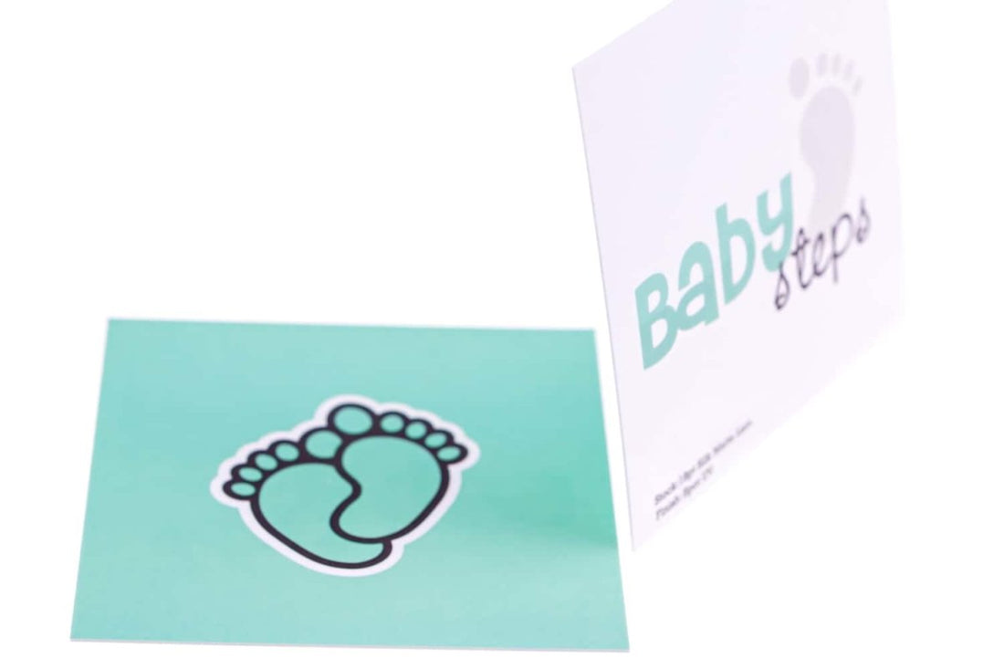 baby steps retail Business Card Design Example - Print Peppermint