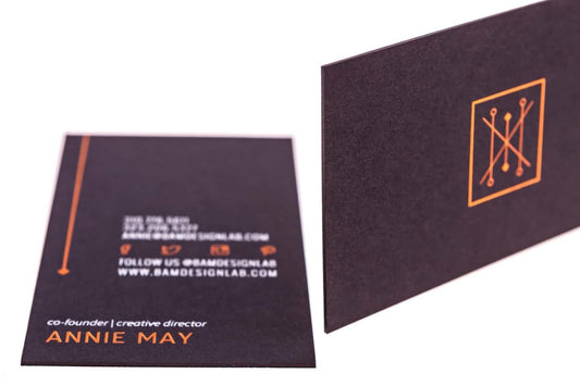 bam design lab Business Card Design Example - Print Peppermint
