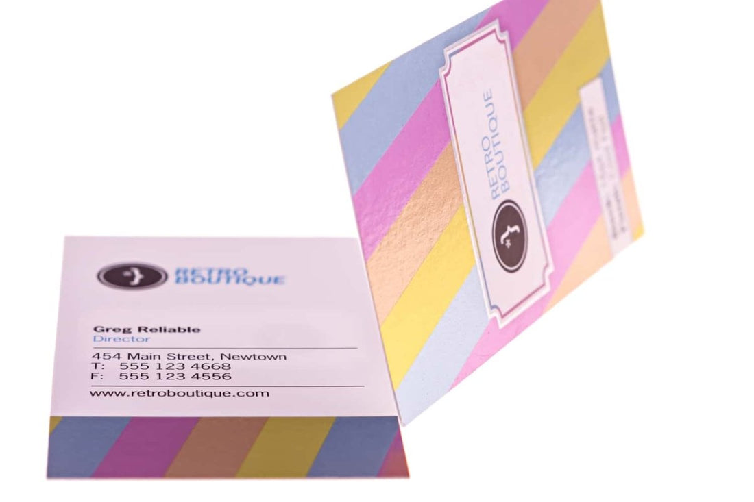 boutique retail Business Card Design Example - Print Peppermint