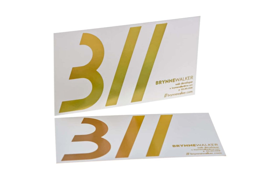 brynne web developer Business Card Design Example - Print Peppermint