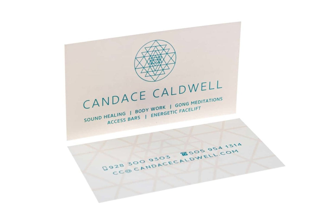 Caldwell spirituelle Heilung Visitenkarten-Designbeispiel - Print Peppermint