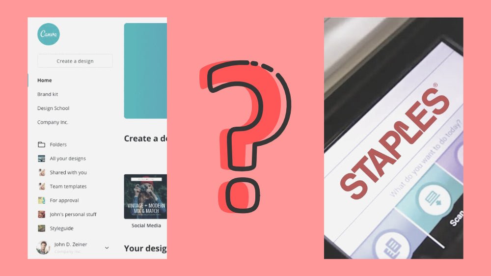 Kann ich Visitenkarten bei Canva.com, Heftklammern oder anderen Online-Druckern drucken? - Print Peppermint
