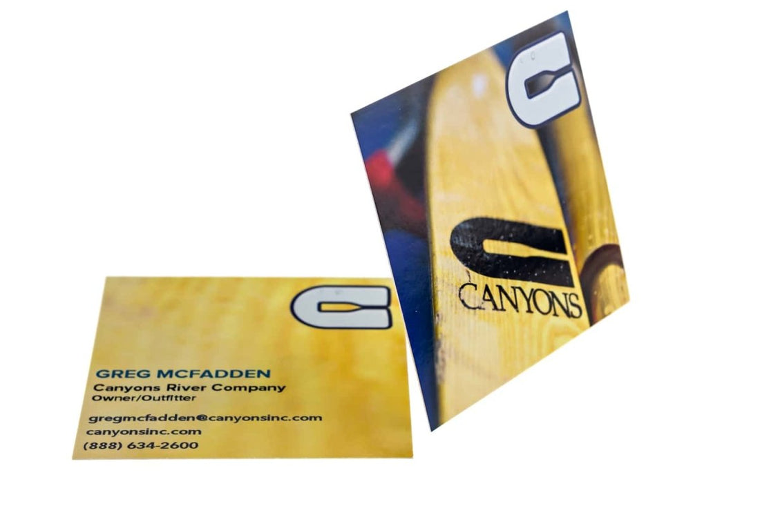 Canyons River Company Visitenkarten-Designbeispiel - Print Peppermint