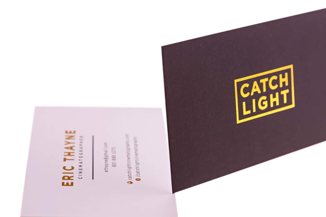 catch light cinematographer Business Card Design Example - Print Peppermint