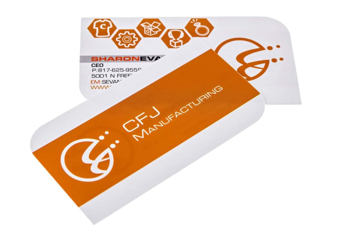 cfj manufacturing Business Card Design Example - Print Peppermint