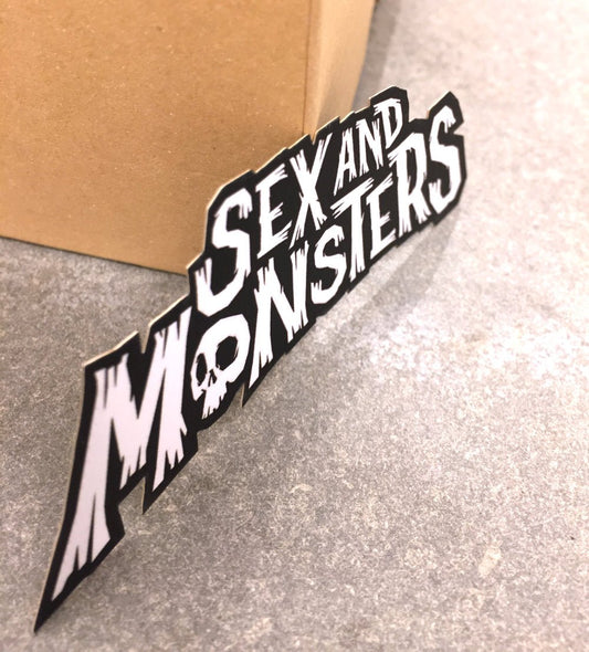 Comic-Inspired Lazer Die-Cut Business Cards: SexAndMonsters.com - Print Peppermint