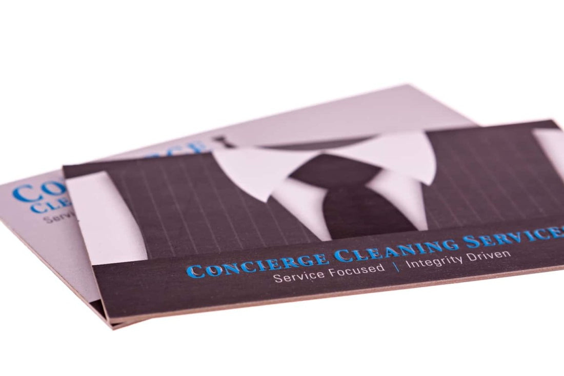 Concierge-Reinigungsservice Visitenkarten-Designbeispiel Print Peppermint