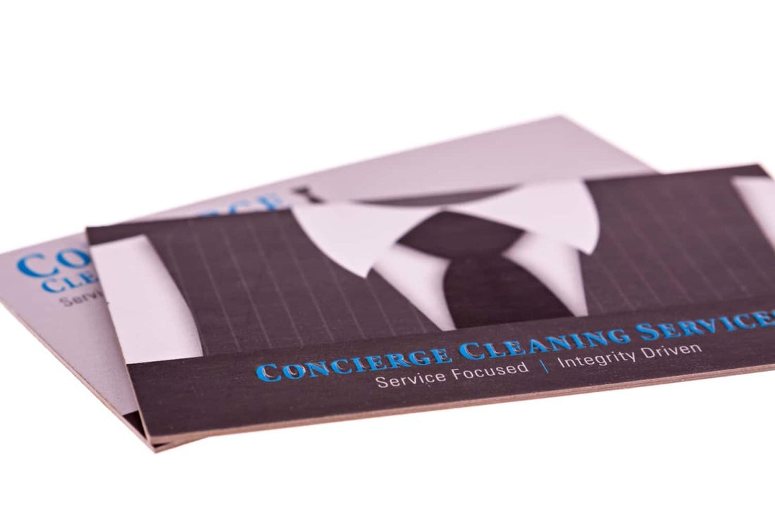 concierge cleaning services Business Card Design Example - Print Peppermint