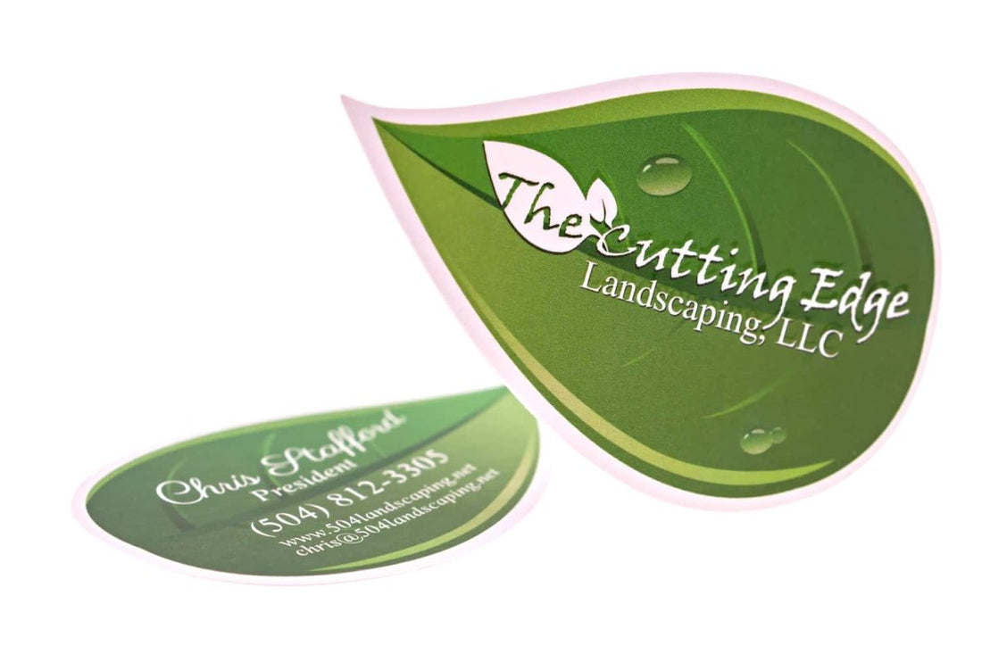 cutting edge landscaping Business Card Design Example - Print Peppermint