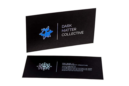 dark matter collective Business Card Design Example - Print Peppermint