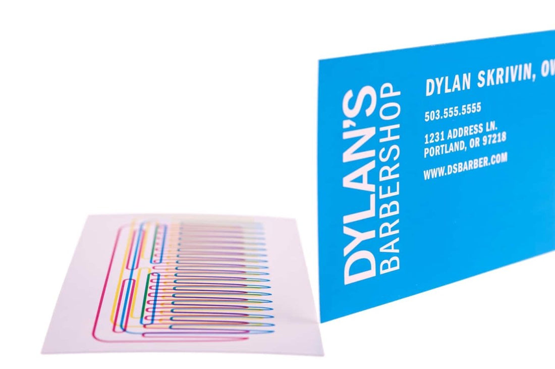 dylans barber shop Business Card Design Example - Print Peppermint