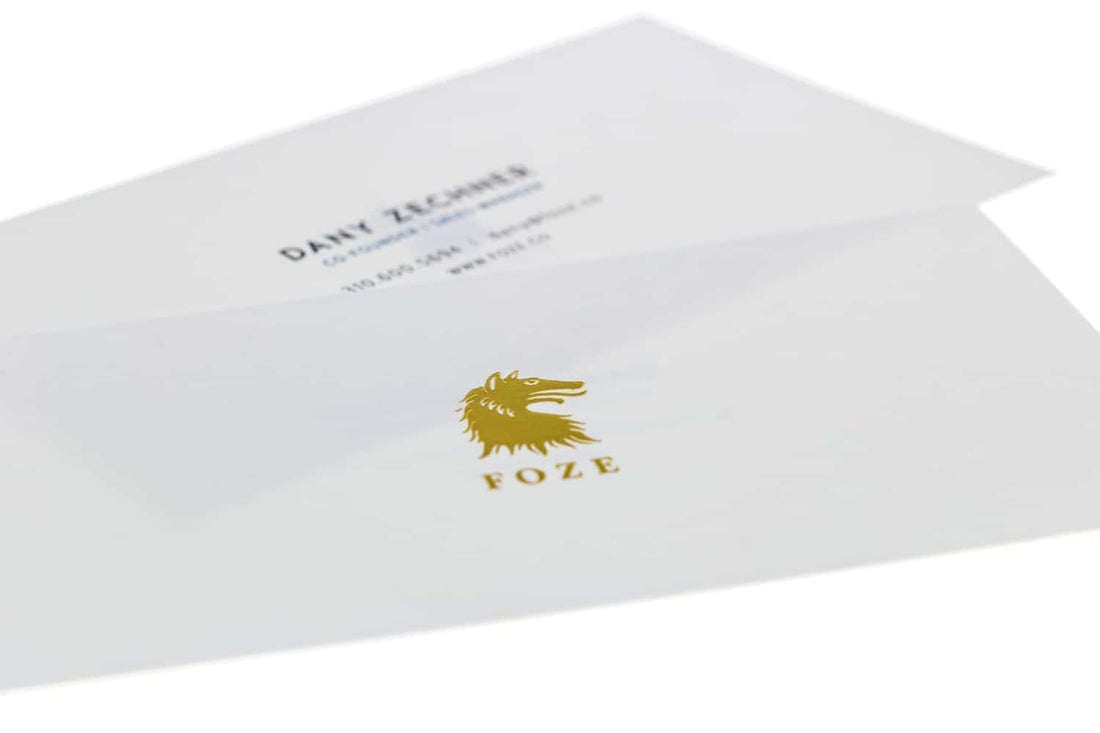 Designbeispiel für Visitenkarten von foze marketing - Print Peppermint