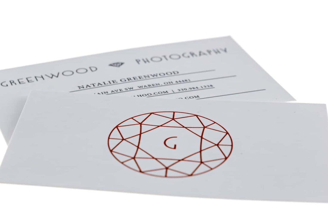Greenwood Fotografie Visitenkarten-Design-Beispiel - Print Peppermint