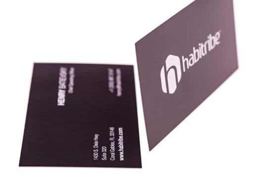 Habitribe Invests $50 Million in Real Estate Business Card! Business Card Design Example - Print Peppermint