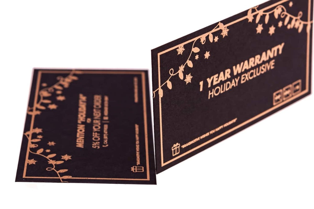 holiday warranty Business Card Design Example - Print Peppermint