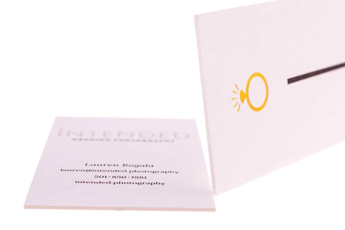 Intended Wedding Photography Business Card Design Example - Print Peppermint