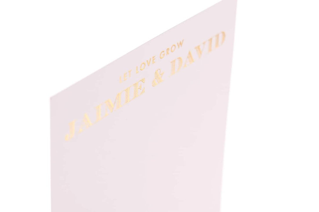 jamie david wedding invi Business Card Design Example - Print Peppermint