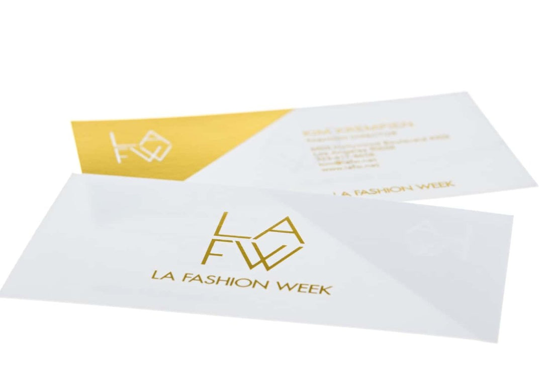 la fashion week los angeles Business Card Design Example - Print Peppermint