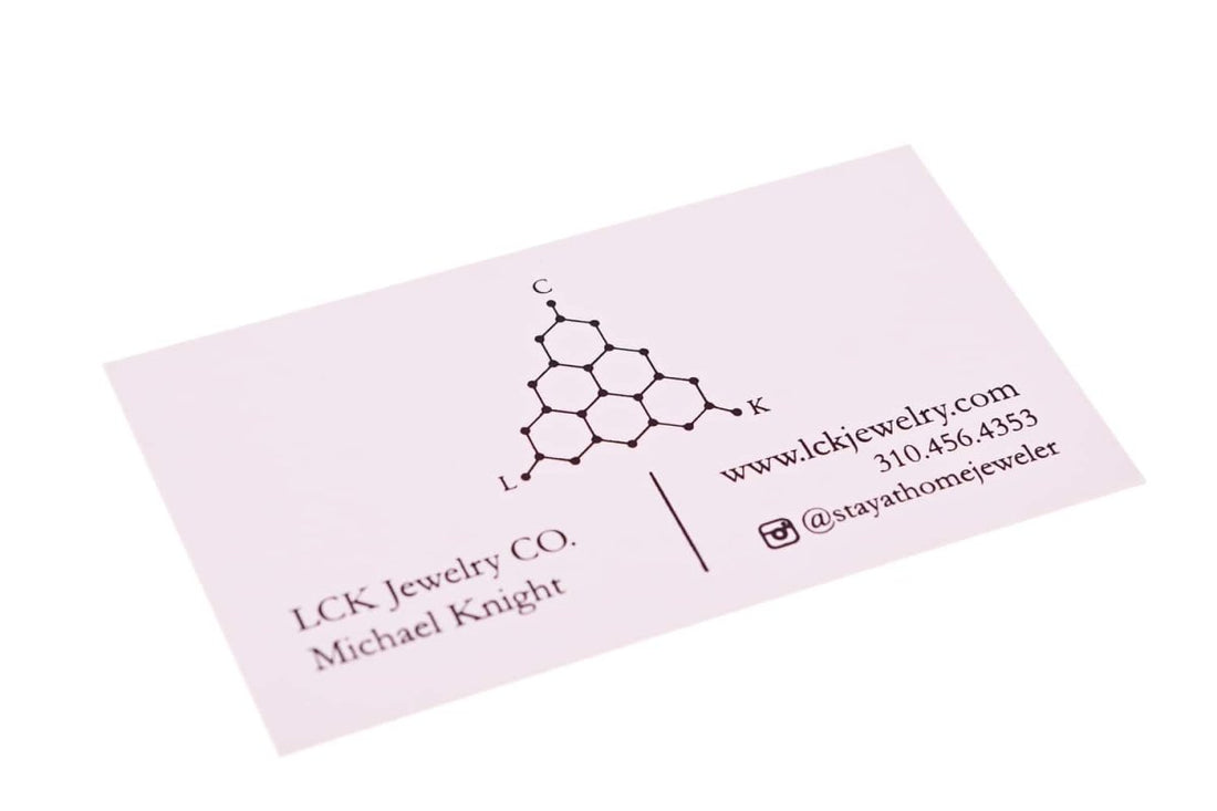 lck jewelry Business Card Design Example - Print Peppermint