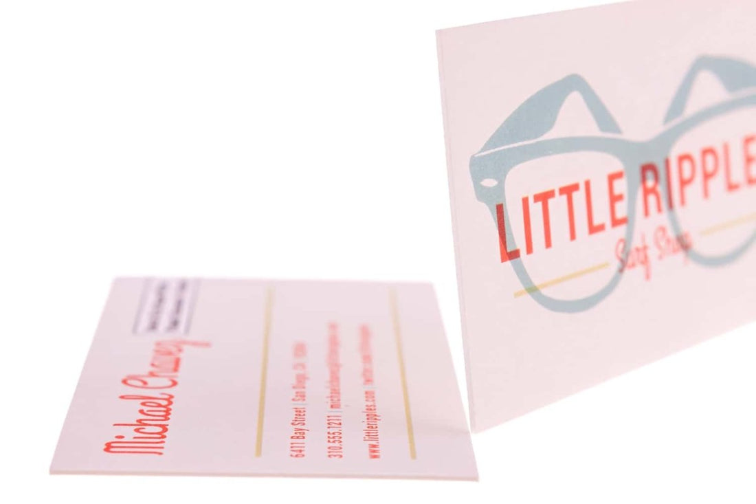 little ripples glasses Business Card Design Example - Print Peppermint