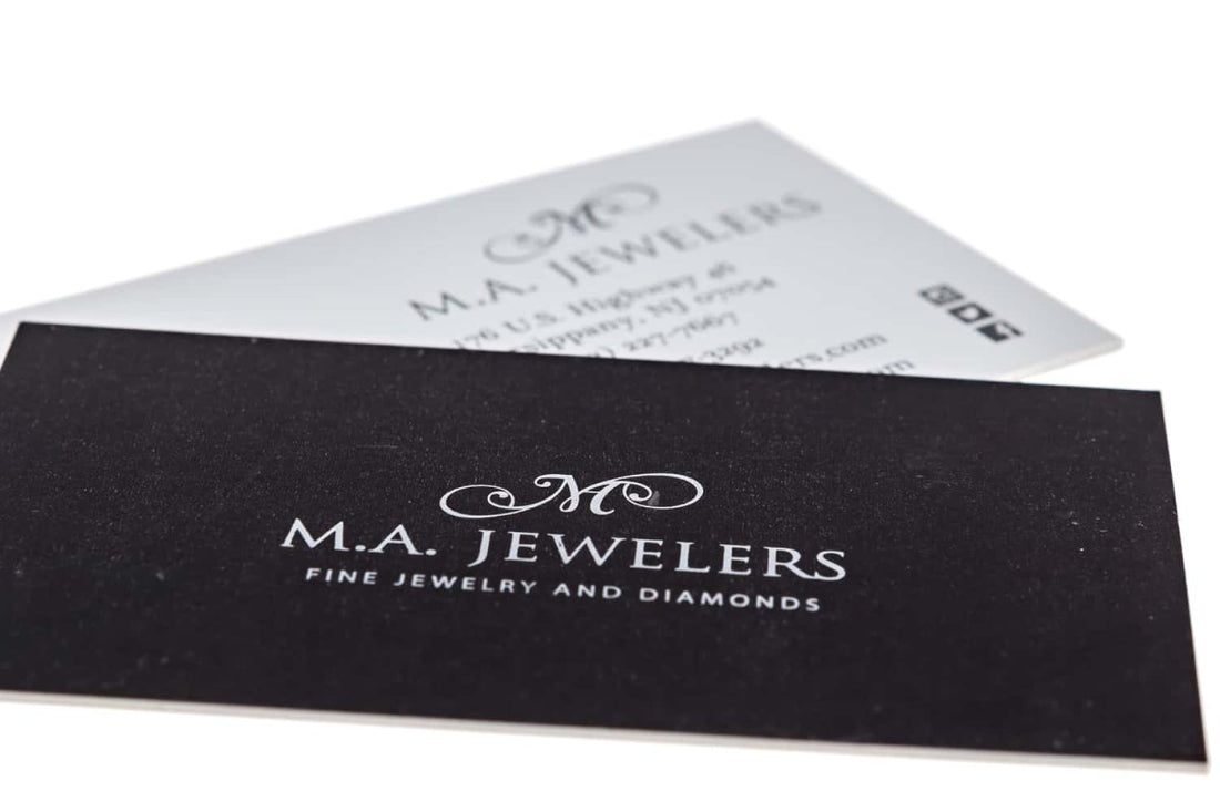 ma jewelers Business Card Design Example - Print Peppermint