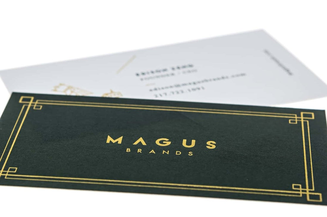 magus brands branding Business Card Design Example - Print Peppermint